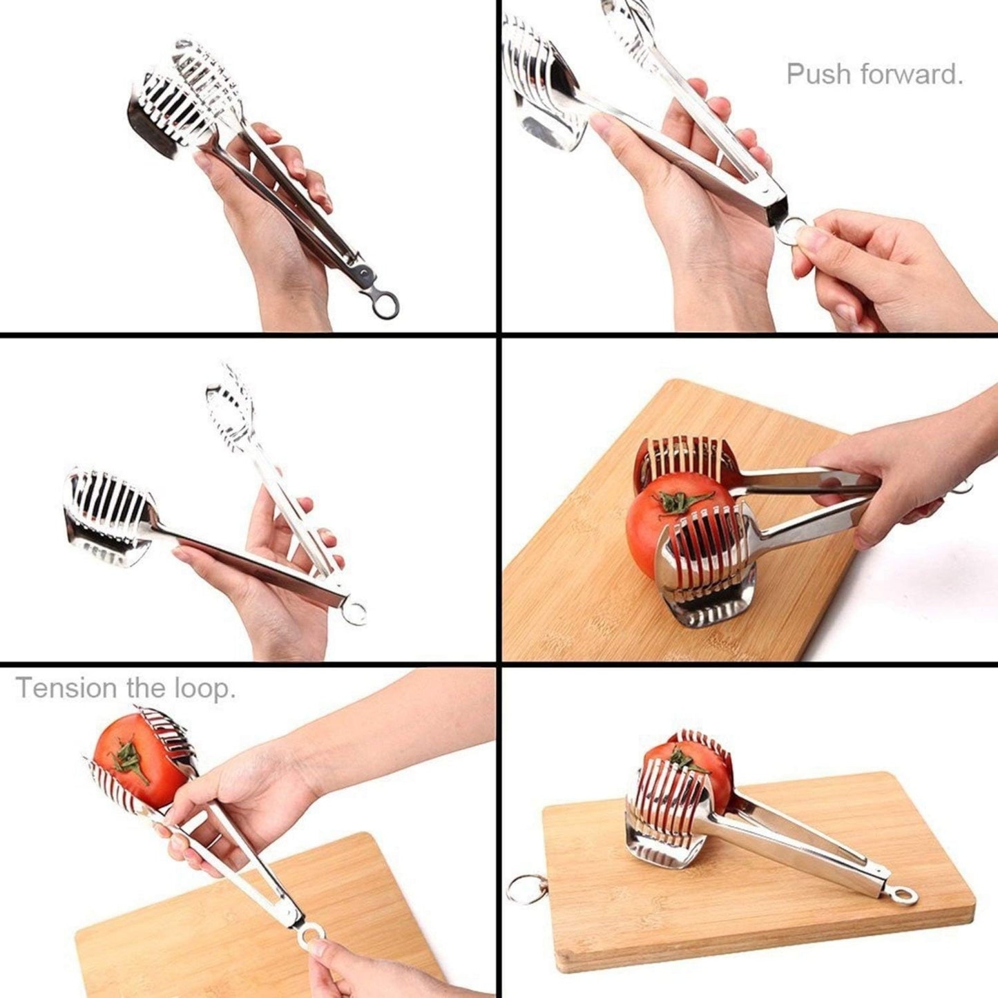 Waf Store Lebanon stainless steel lemon and tomato slicer tool with clamp design for uniform fruit slicing
