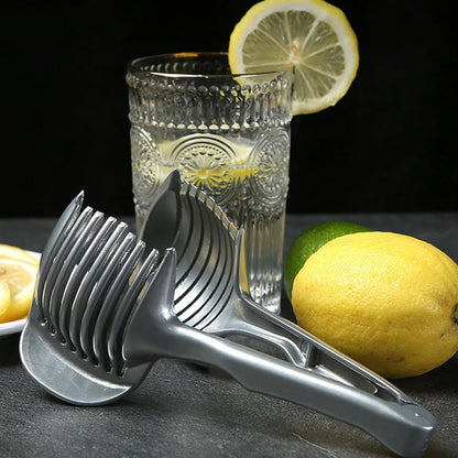 Waf Store Lebanon stainless steel lemon slicer with anti-slip handle for uniform fruit and vegetable slicing