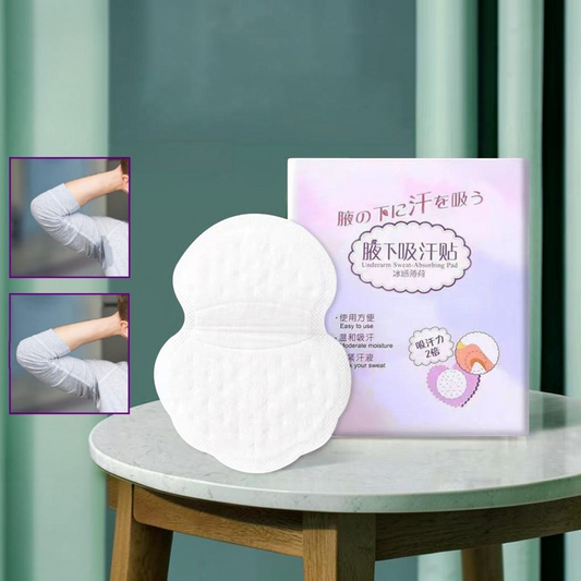 Waf Store Lebanon underarm sweat pads in white, featuring a breathable, absorbent design for discreet odor protection.