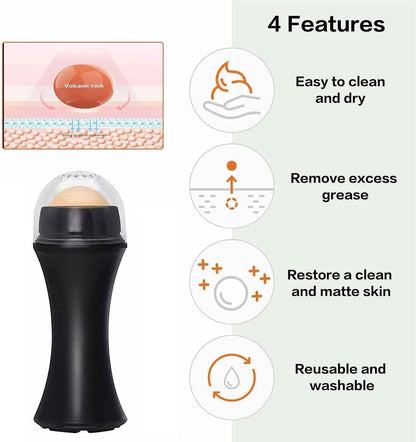 Waf Store Lebanon volcanic stone face roller for oil control and matte skin finish with reusable design