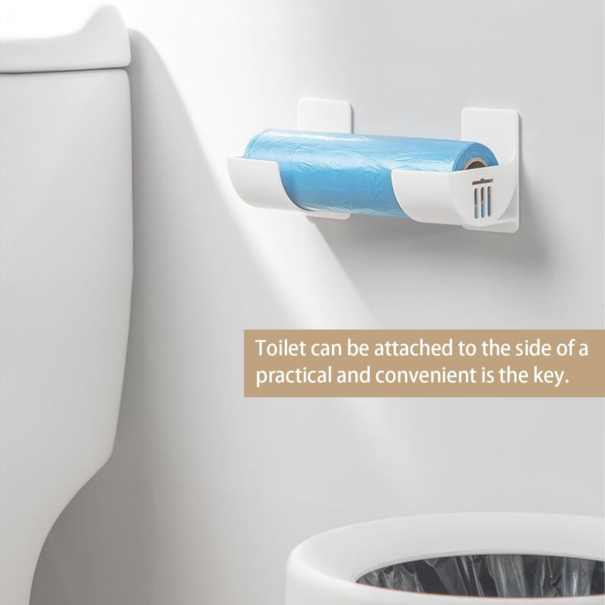 Trash bag dispenser with adjustable length