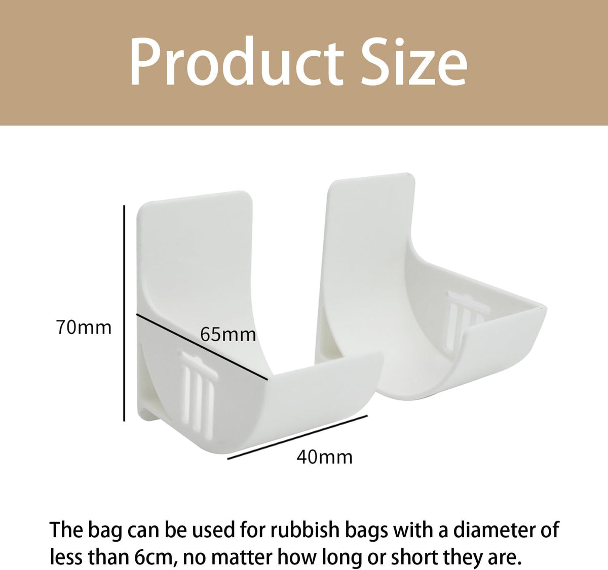 Under-sink garbage bag holder
