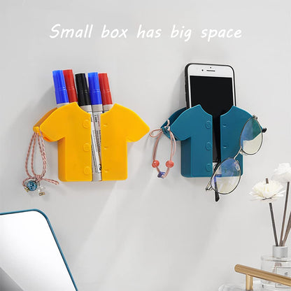 Self-adhesive wall storage rack box made of durable PP