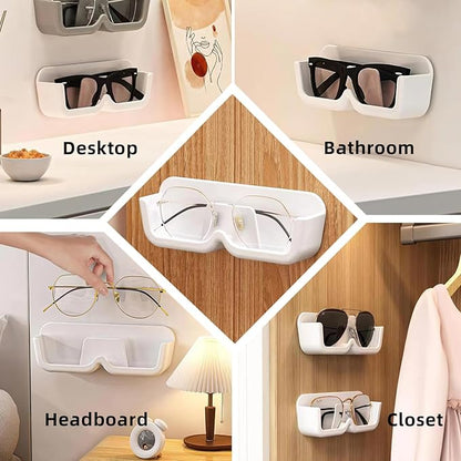 Wall mounted glasses stand so you never have to search for your glasses