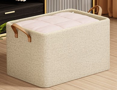 Wardrobe organizing box, XL in beige