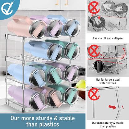 Water bottle storage stand