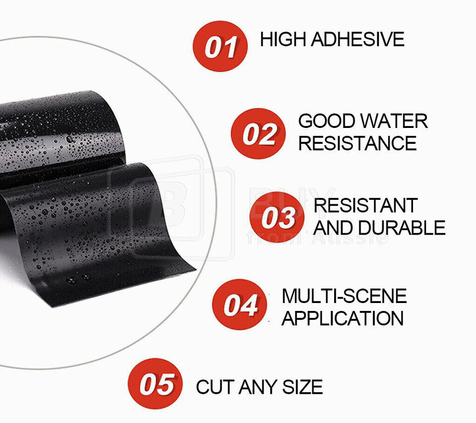 Insoluble waterproof repair tape