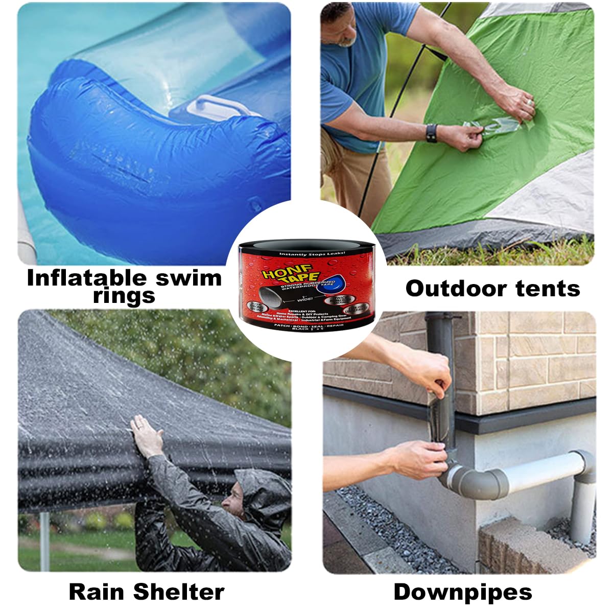 Waterproof tape for pipes