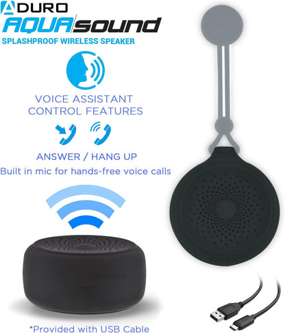 Water-resistant Bluetooth speaker for the bathroom