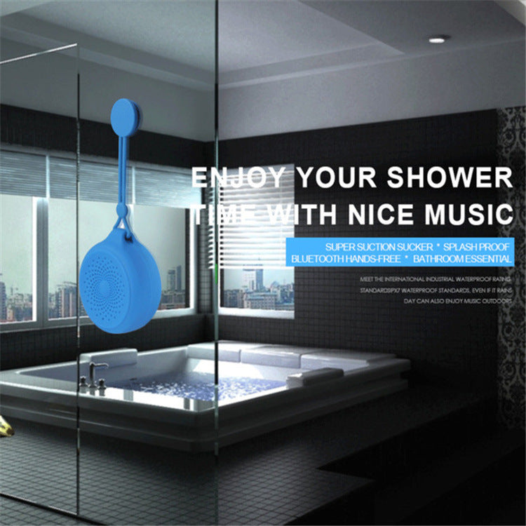 Portable wireless speaker for the shower and outdoors
