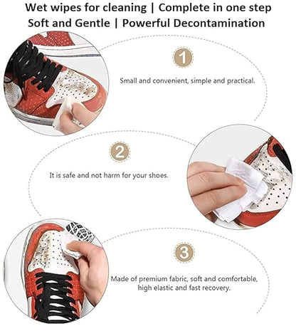 Shoe wipes that remove dirt and scuffs