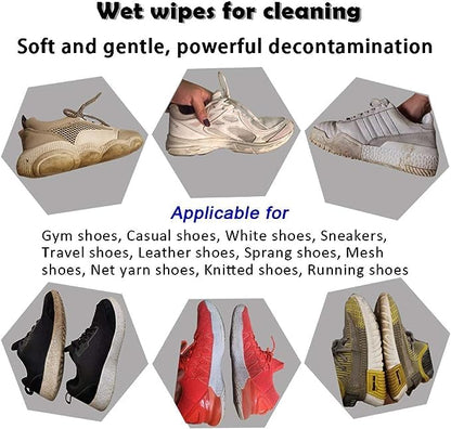 Sneaker cleaning wipes for quick cleaning