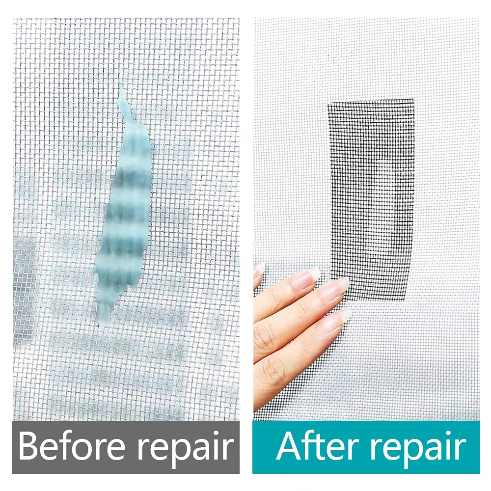 Screen door repair tape to help keep insects out