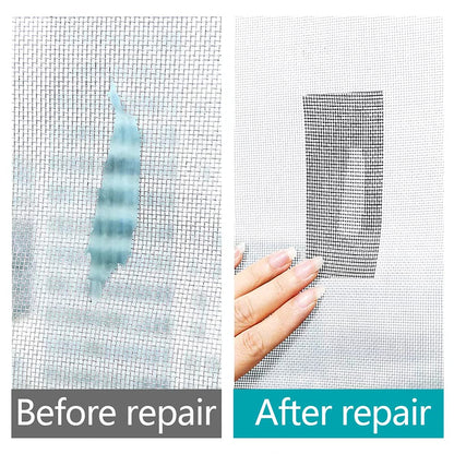 Screen door repair tape to help keep insects out