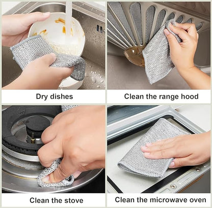Multipurpose wire dishwashing cloth