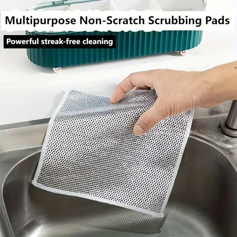 Wire mesh cleaning cloths