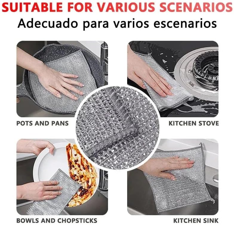 Reusable steel wire cloth