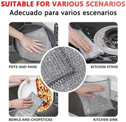 Reusable steel wire cloth