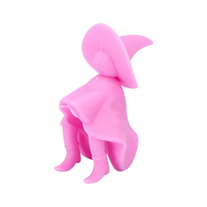 Witch pot lid holder in pink