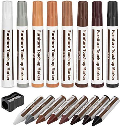 Wood furniture repair kit in 8 colors