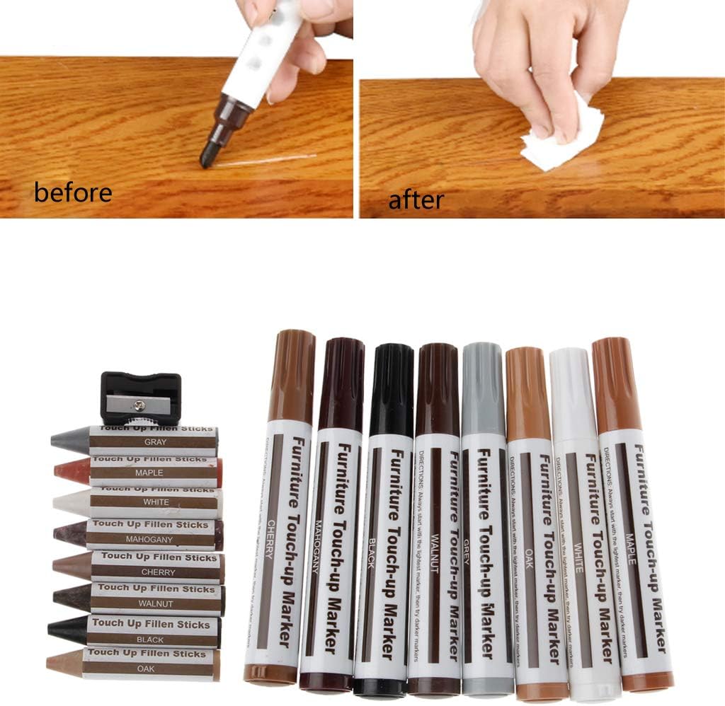 Wood repair kit for tables, floors and cabinets