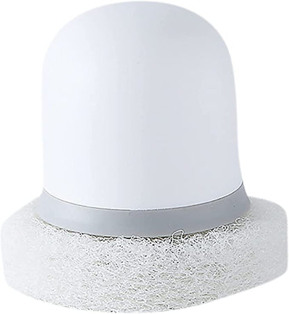 Palm-size handheld dish scrubber