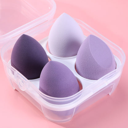 Makeup sponge set, 4 pack in purple