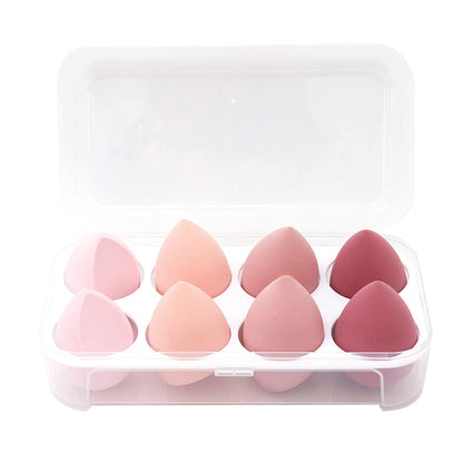 Makeup sponge set, 8 pack in pink