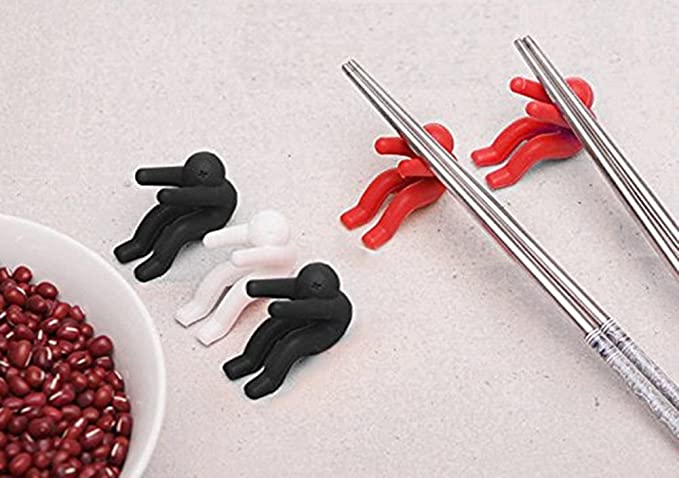 Man lid holder in black and white