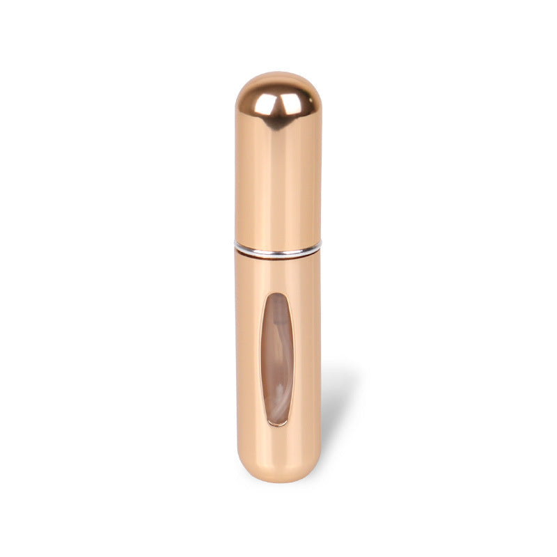 Mini refillable perfume spray bottle 5ml in gold