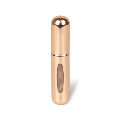 Mini refillable perfume spray bottle 5ml in gold